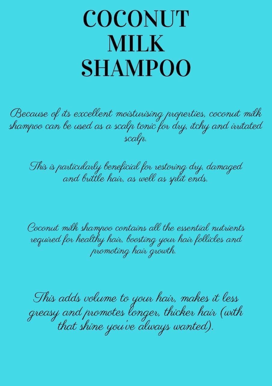 Coconut Milk Shampoo