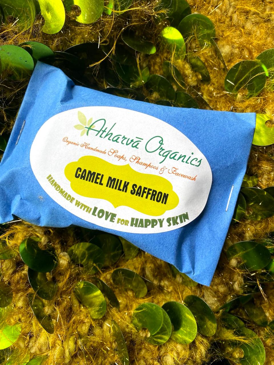 Camel milk saffron soap