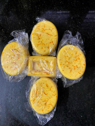 Camel milk saffron soap