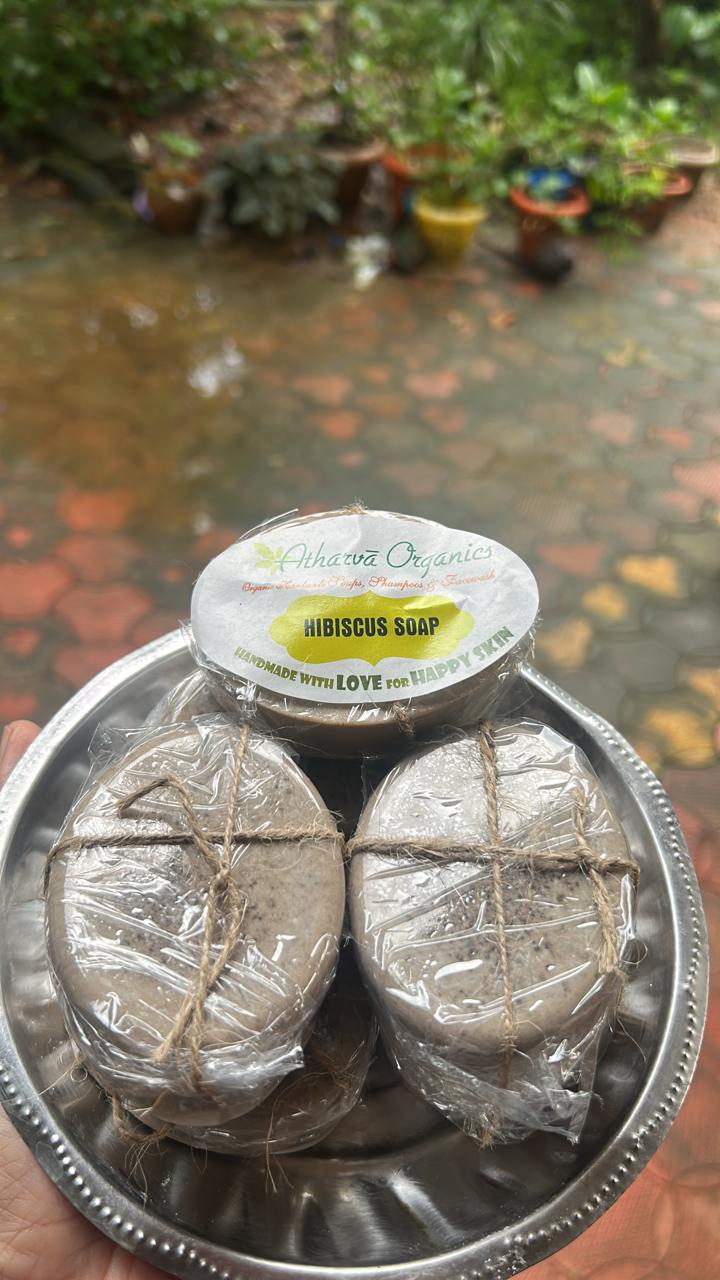 Hibiscus soap