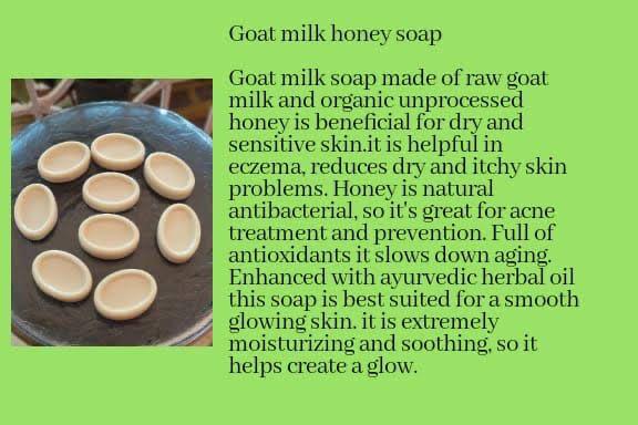 Goat milk honey soap