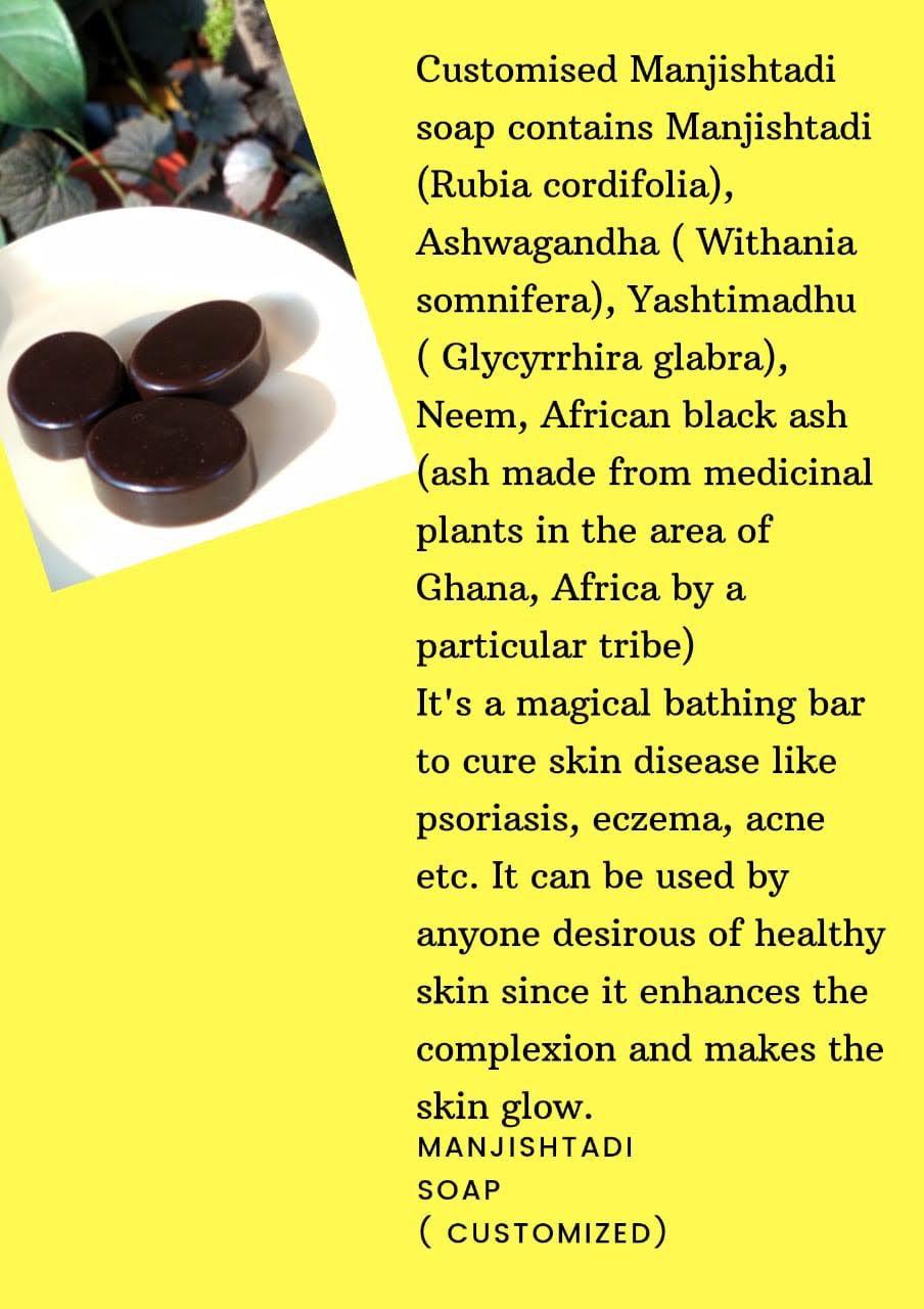 Manjishtadi with African black ash soap