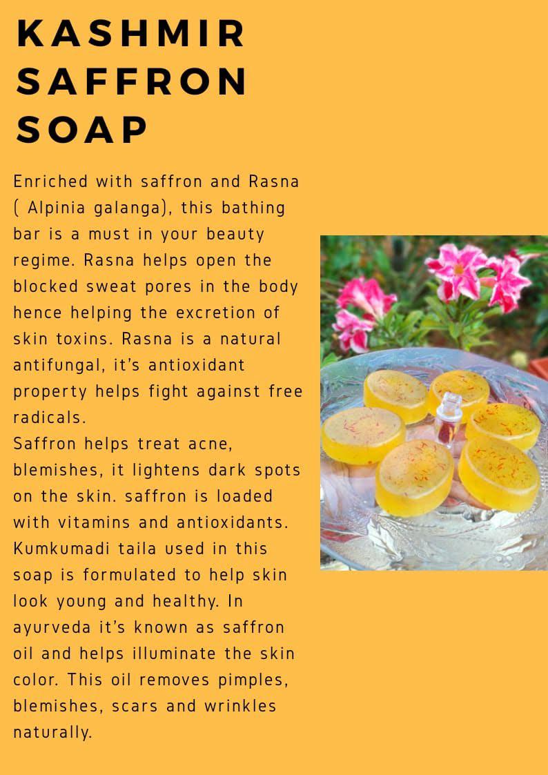 Kashmir saffron soap