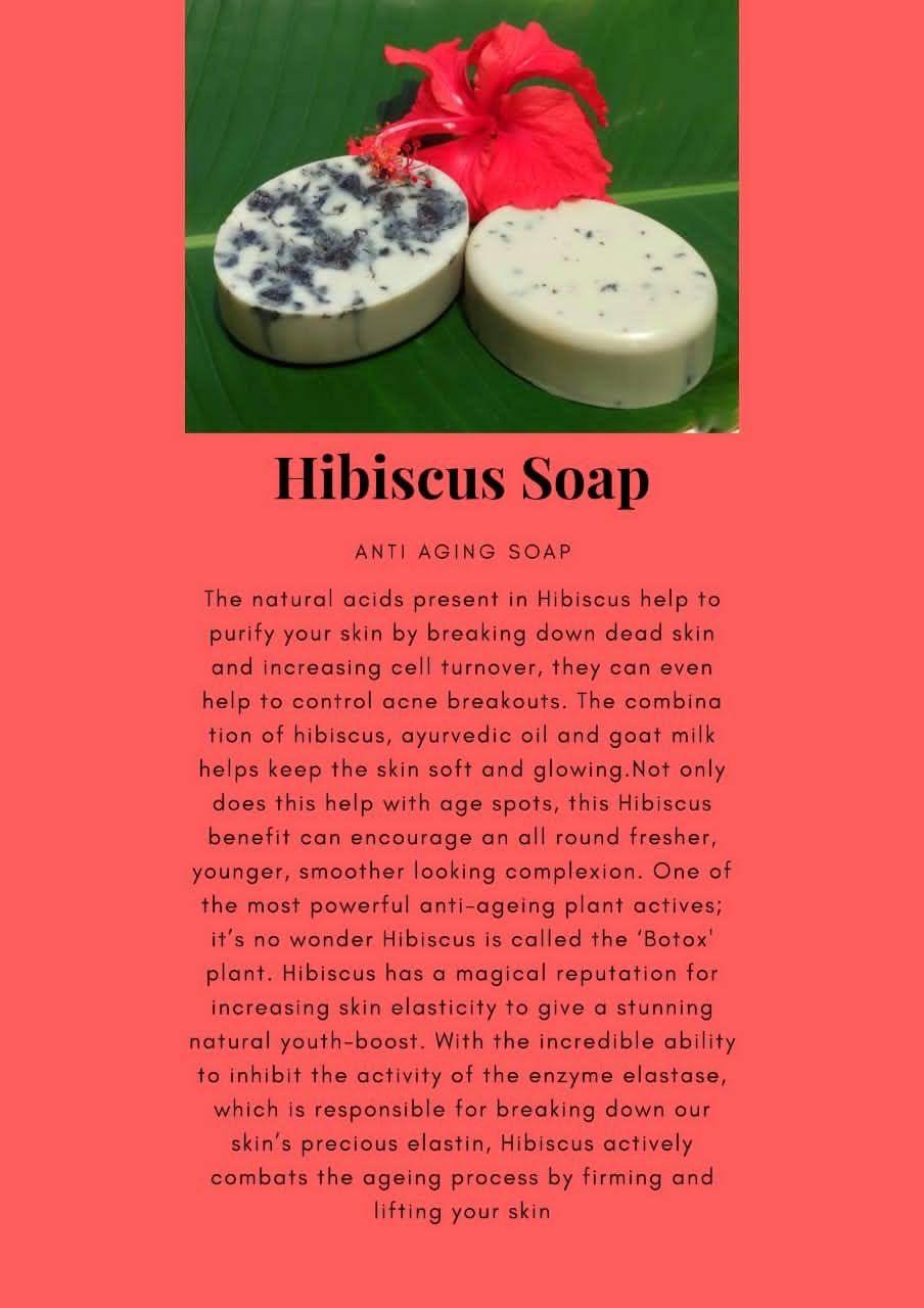 Hibiscus soap