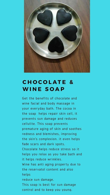 Chocolate & wine soap